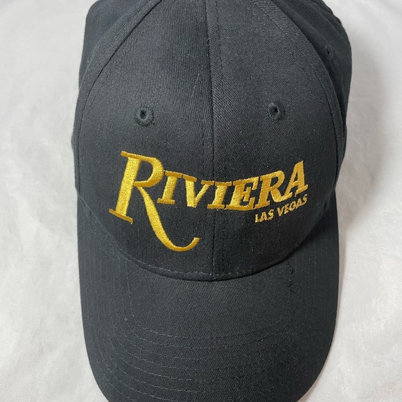 Riviera hotel Las Vegas (rare) black hat with gold logo - Picture 1 of 15